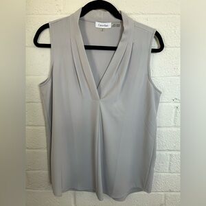 Calvin Klein Soft Gray Blouse